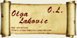 Olga Laković vizit kartica